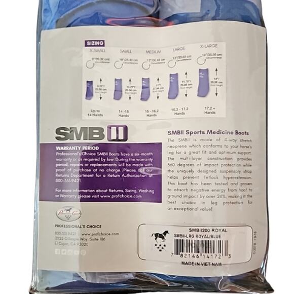 Professionals Choice SMBII Blue Large Sport Boots New - Picture 6 of 8